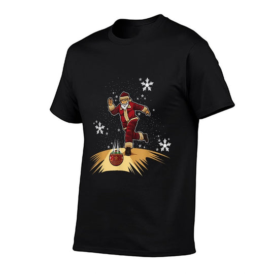 Santa Claus Plays Bowling - Xmas Gift For Your Bowling Team  Affordable Price T-Shirt