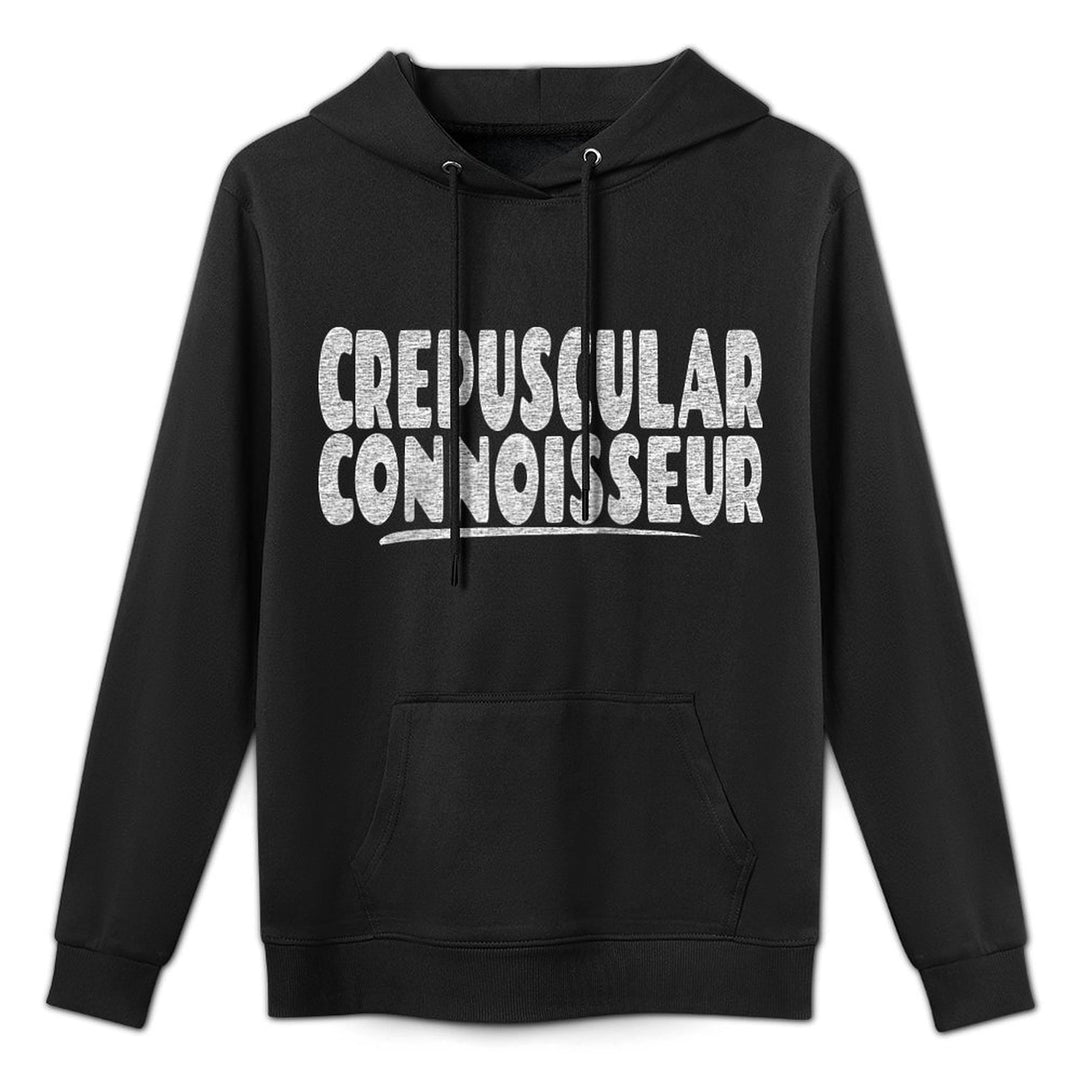 Crepuscular Connoisseur - Most Active At Evening Twilight Raglan Baseball Layering Staple Hoodie