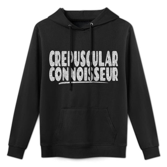 Crepuscular Connoisseur - Most Active At Evening Twilight Raglan Baseball Layering Staple Hoodie