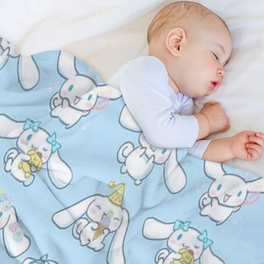 Cinnamon Roll Pattern All-season Throw Blanket