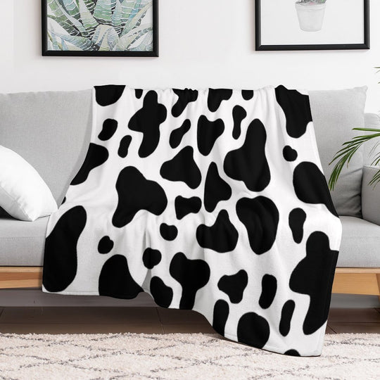 Cow Print All-season Throw Blanket