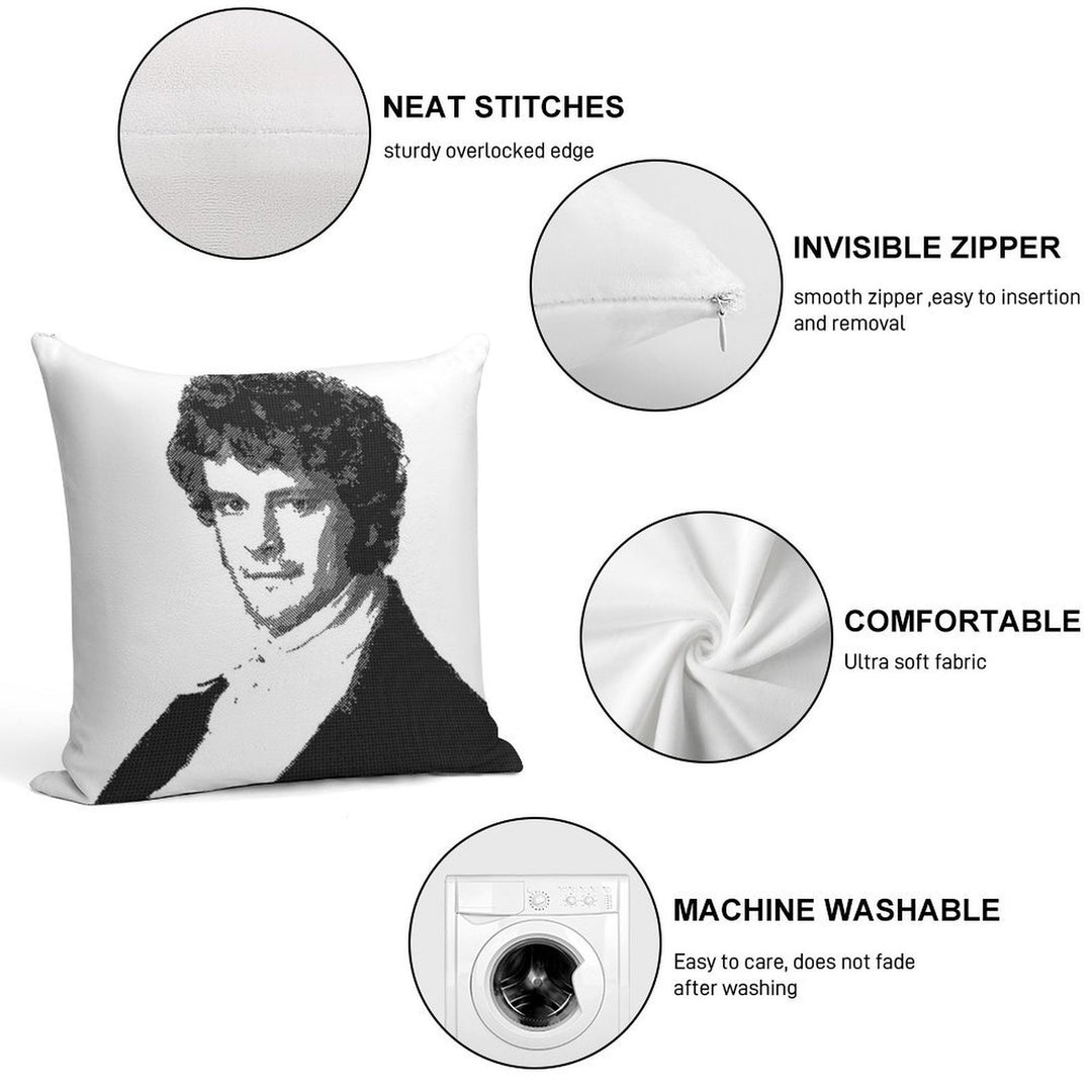 Mr Darcy Soft Easy Maintenance Throw Pillow