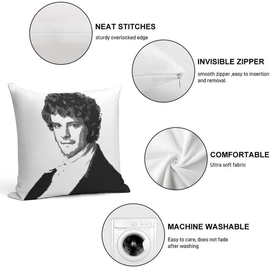 Mr Darcy Soft Easy Maintenance Throw Pillow