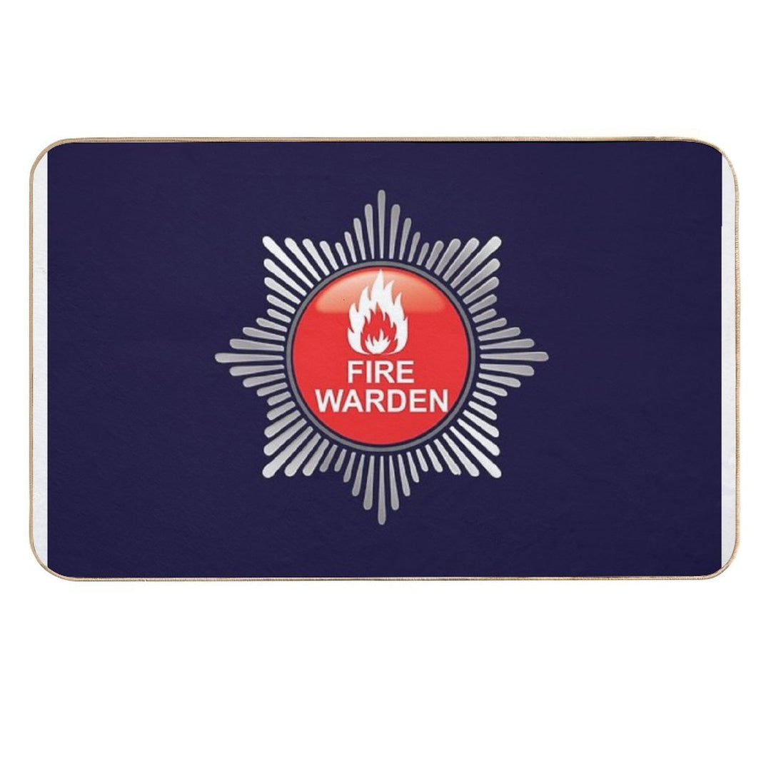 Fire Warden  Easy To Clean Bath Mat