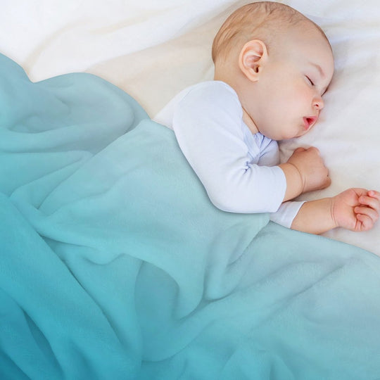 Deep Blue Easy Care Throw Blanket