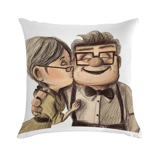 Carl And Ellie Soft Fade-Resistant Throw Pillow