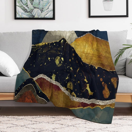 Bronze Night Multi-functional Throw Blanket