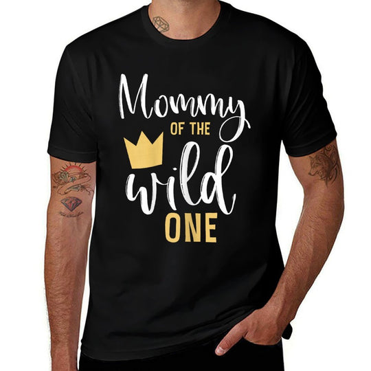Mommy of The Wild One 1st Birthday First Thing Matching  Relaxed-fit T-Shirt