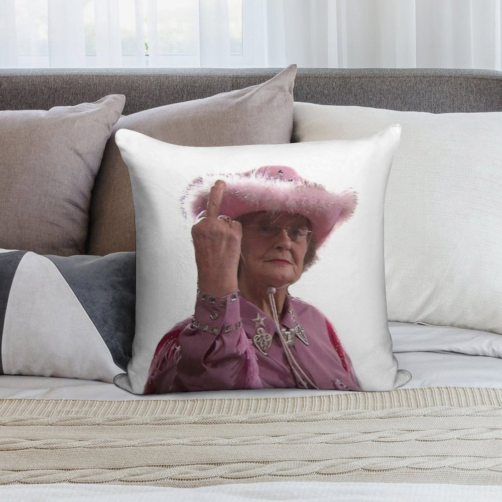 Doris Gavin & Stacey Middle Finger Soft Reinforced Edging Throw Pillow