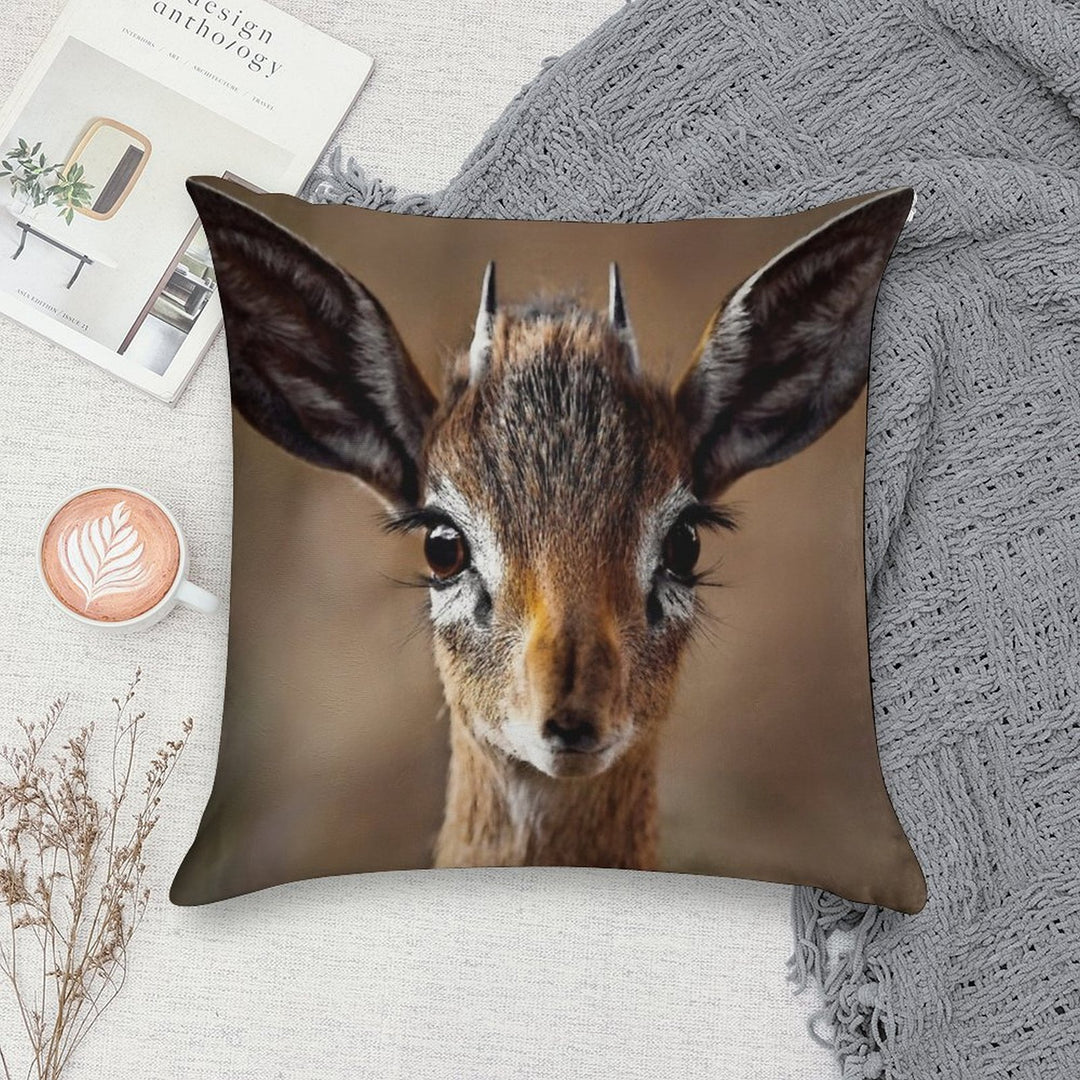 Dik Dik- Smallst Antelope of South Africa Soft Easy Maintenance Throw Pillow