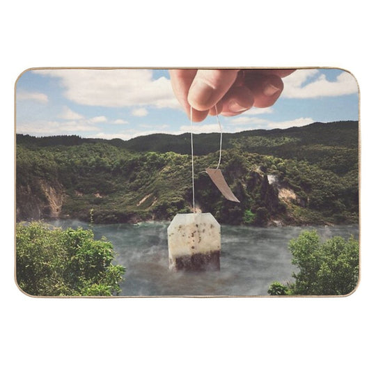 Lake Afternoon Tea  Easy To Clean Bath Mat