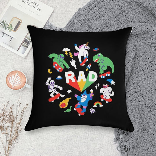 Rad Pals Soft Skin-Friendly Throw Pillow