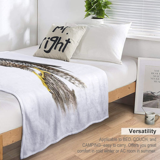 Peregrine Falcon #2 Sustainable Throw Blanket