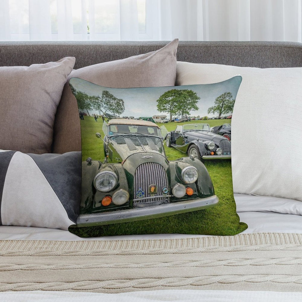 Morgan Classic Cars Soft Warmth Comfort Throw Pillow
