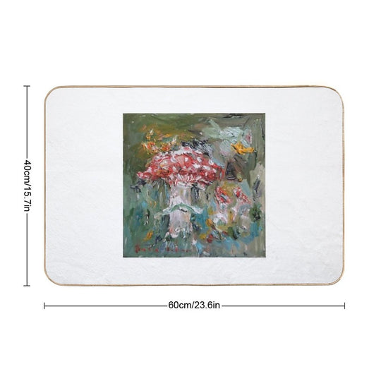 Fly Agarics  Absorbent Bath Mat