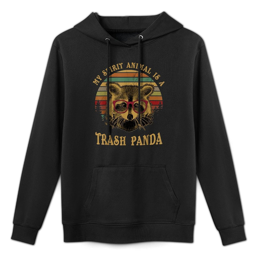 My Spirit Animal Is A Trash Panda Funny Racoon Relaxed Fit Hoodie
