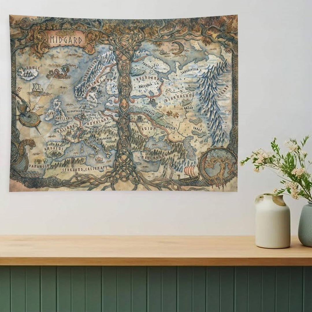 Midgard (Gods of The Ragnarok Era) Tapestry