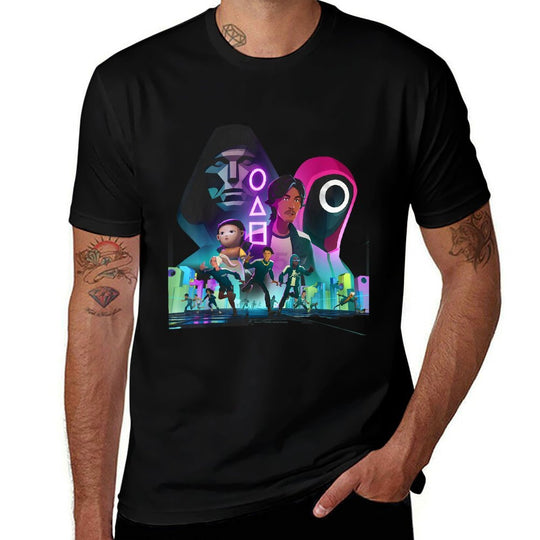 Squid Game Unleashed Keyart - Officially Licensed  Slim-fit Cut T-Shirt