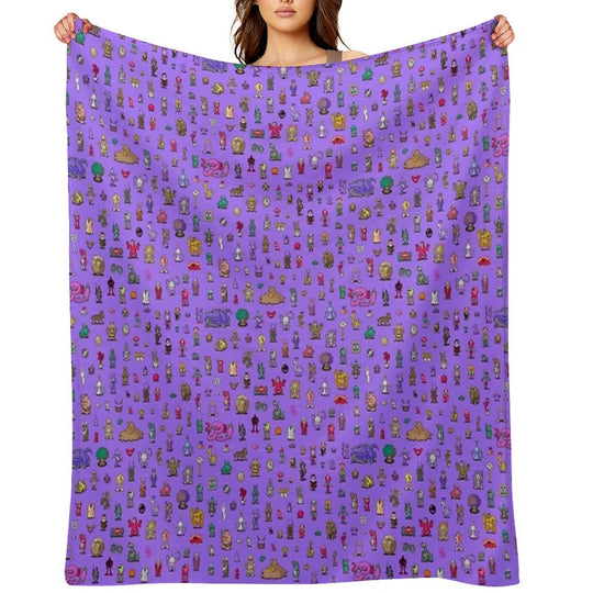 Earthbound Mega Sprite Sheet Durable Throw Blanket