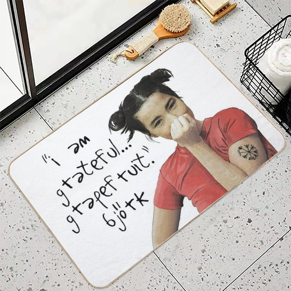 Grateful Grapefruit-Björk  High-Traffic Bath Mat