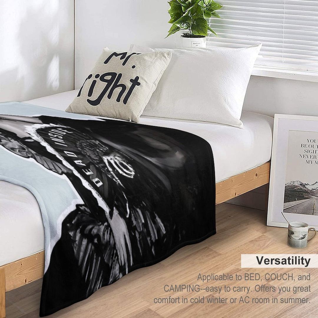 Dead Inside Travel-friendly Throw Blanket