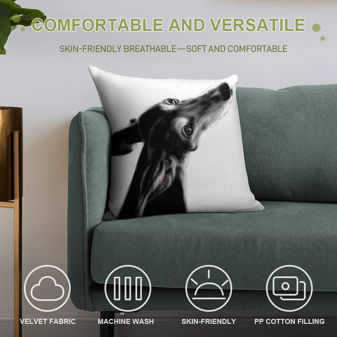 Always There II White Soft Home Decor Throw Pillow