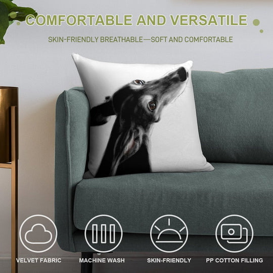 Always There II White Soft Home Decor Throw Pillow