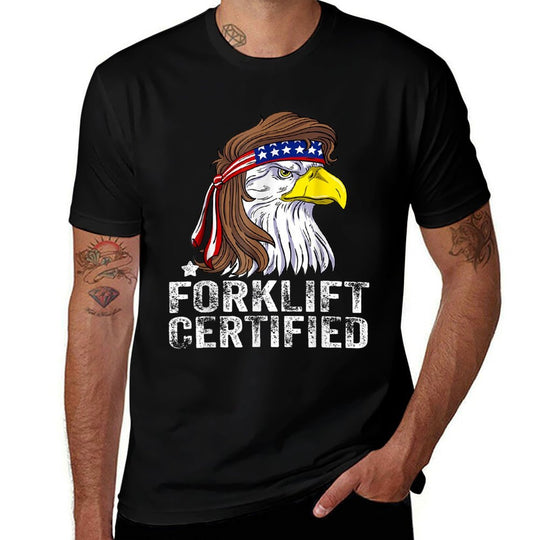 Forklift Certified Meme Eagle Mullet USA Fork Lift Forklift  Classic T-Shirt