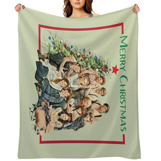 The Walton Family Christmas Shrink-resistant Throw Blanket
