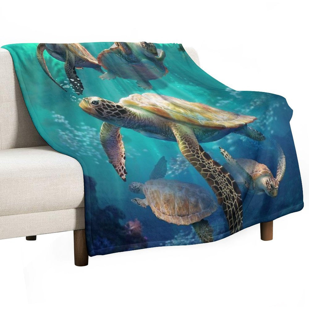 Sea Turtles Multi-functional Throw Blanket