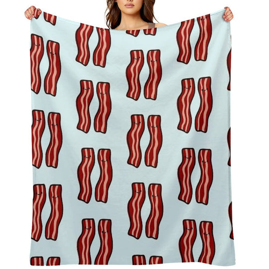 Cute Bacon Multi-functional Throw Blanket