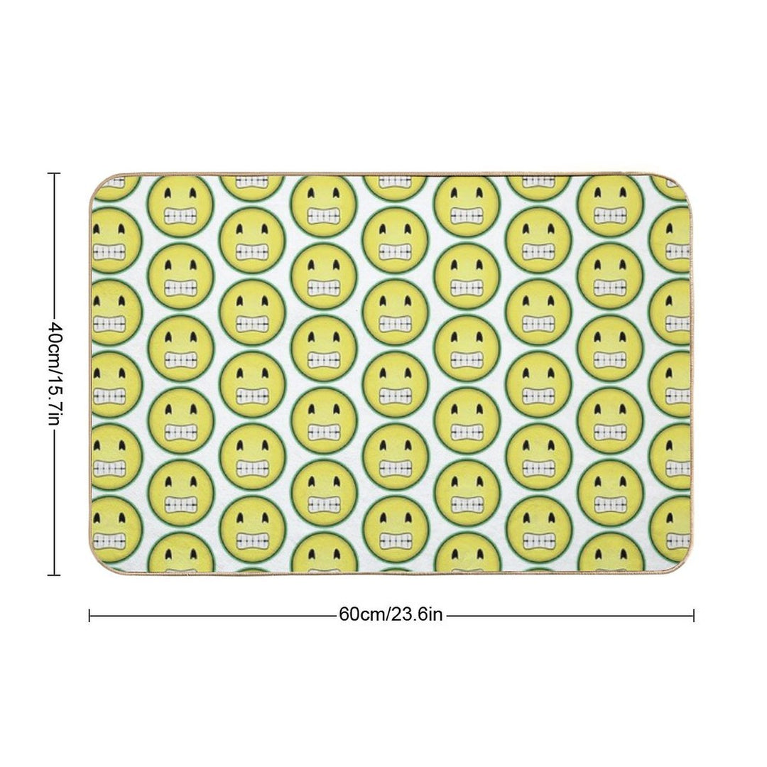 Rainbow Smiley  Easy To Clean Bath Mat