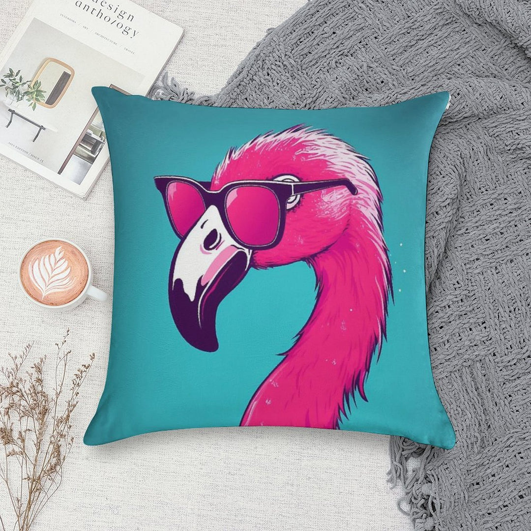 Hot Pink Flamingo Soft Multiple Sizes Throw Pillow