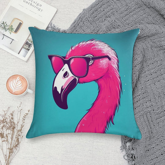Hot Pink Flamingo Soft Multiple Sizes Throw Pillow