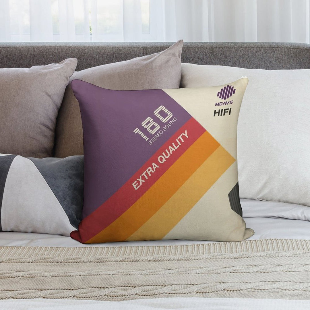VHS Video Tape Cassette Case Retro Soft Ultra-Soft Texture Throw Pillow