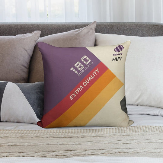 VHS Video Tape Cassette Case Retro Soft Ultra-Soft Texture Throw Pillow