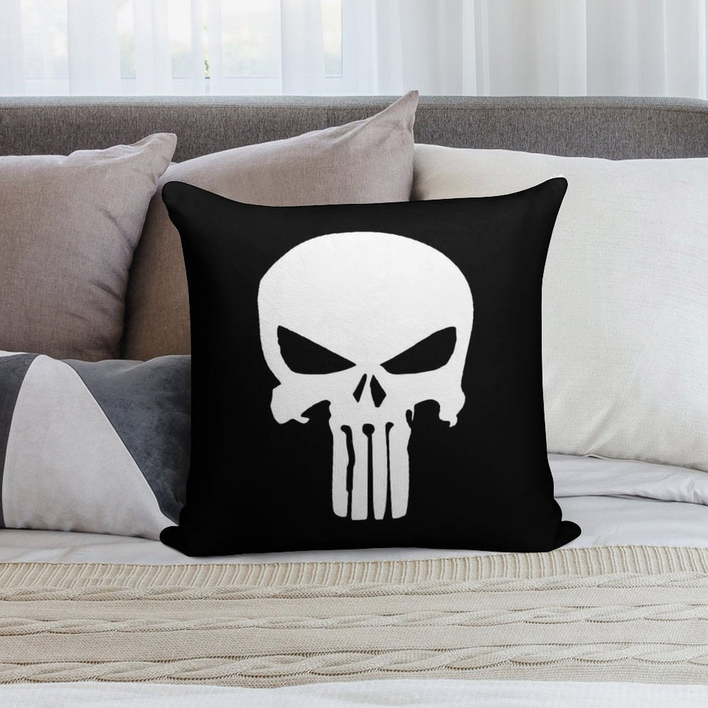Punisher Skull Inspired Soft Warmth Comfort Throw Pillow