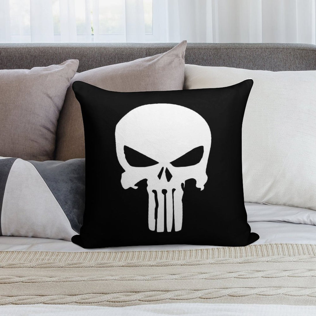 Punisher Skull Inspired Soft Warmth Comfort Throw Pillow