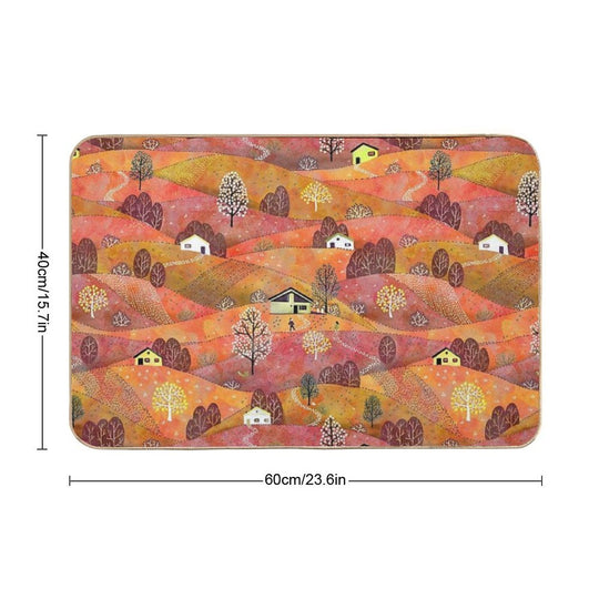 Sunset Landscape  Easy Maintenance Bath Mat