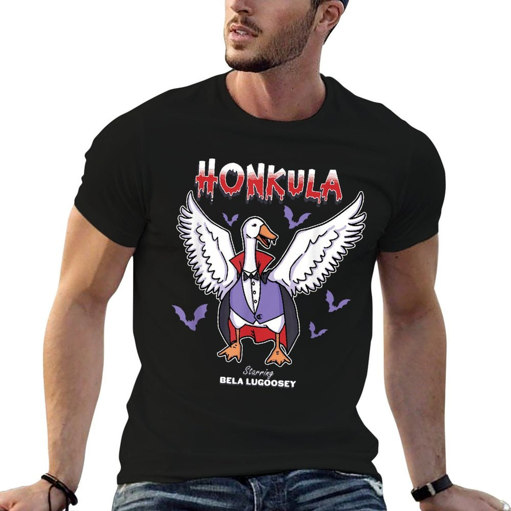 Honkula Funny Vampire Halloween Goose Meme Honkus Ponkus  Fade-proof Color T-Shirt