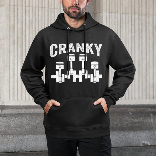 Cranky Car Engine Crankshaft Cars Lover Mechanics Father Day Moisture-Wicking Hoodie
