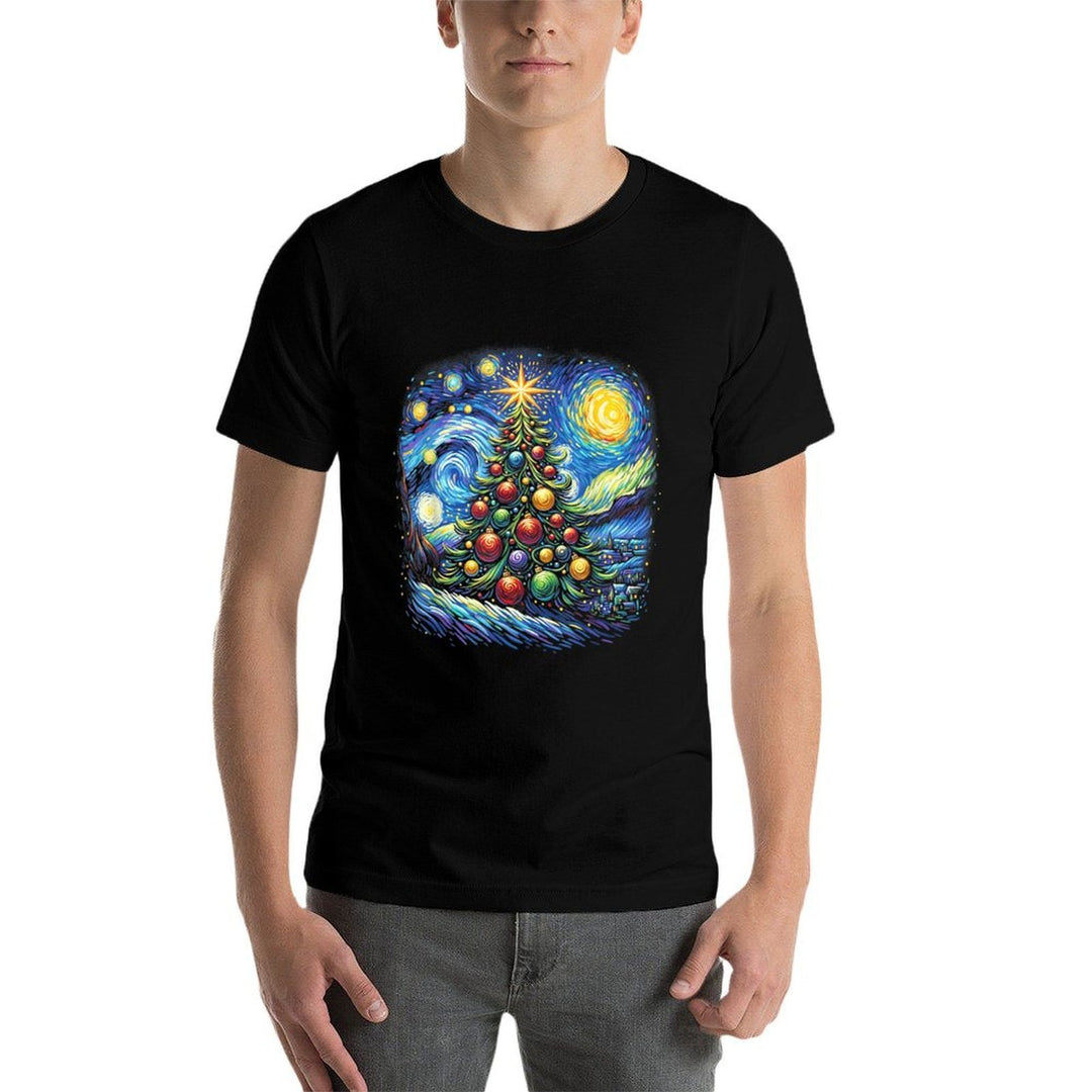 Christmas Tree Starry Night  Vintage-inspired T-Shirt
