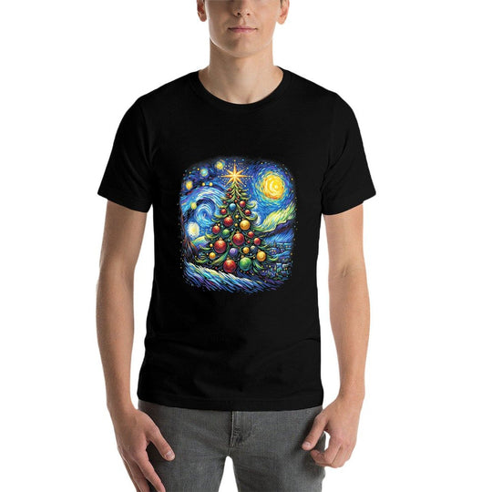 Christmas Tree Starry Night  Vintage-inspired T-Shirt