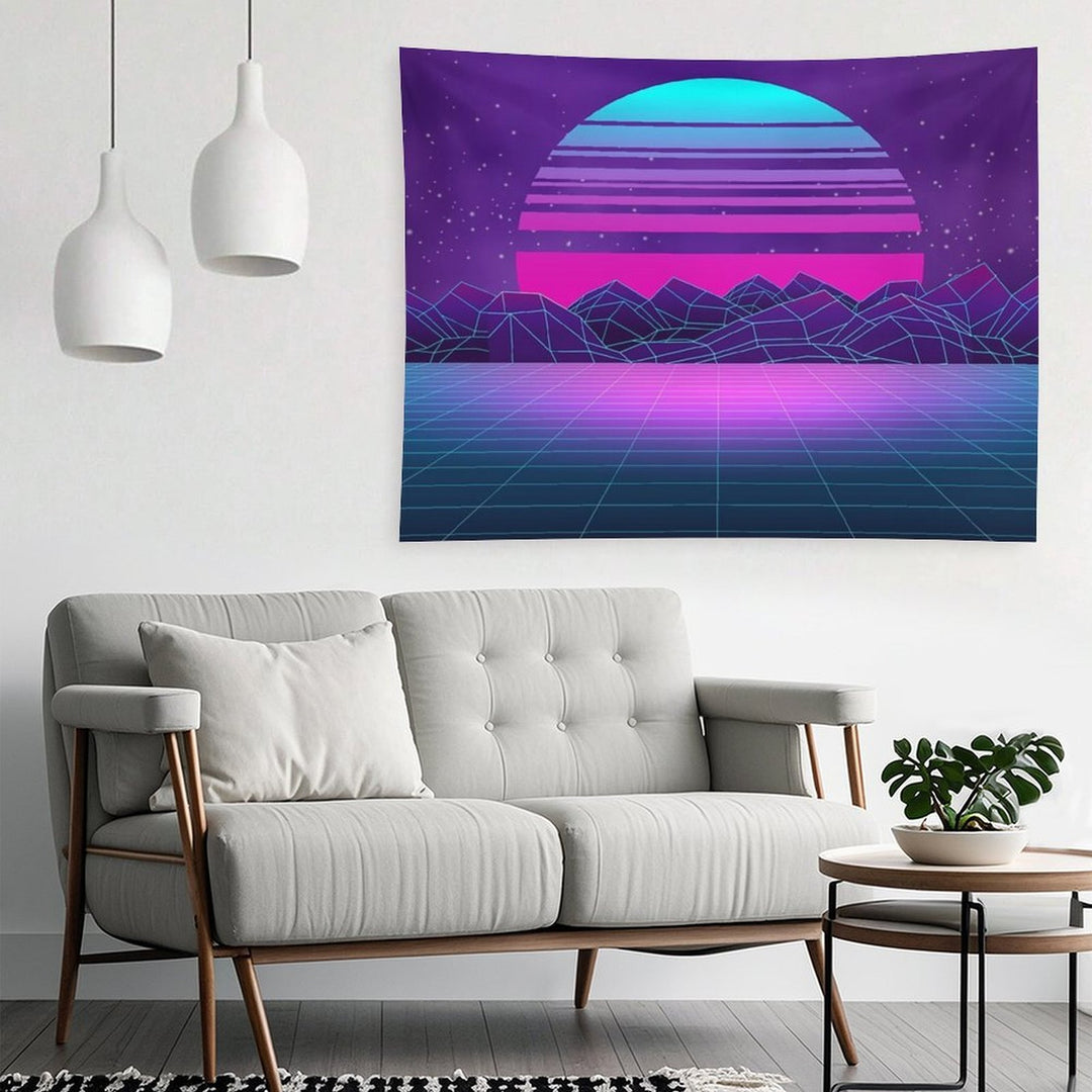 Synthwave Vaporwave Aesthetics Tapestry