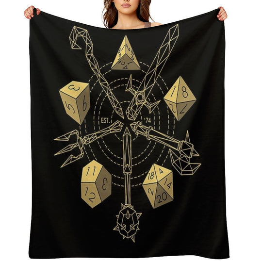 Dungeons & Dragons - Choose Your Weapon Compact Throw Blanket