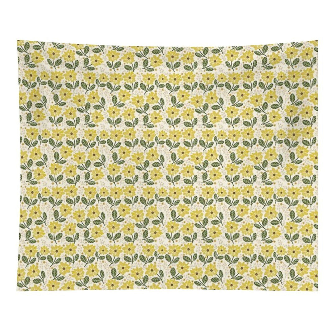 Golden Bloom Tapestry