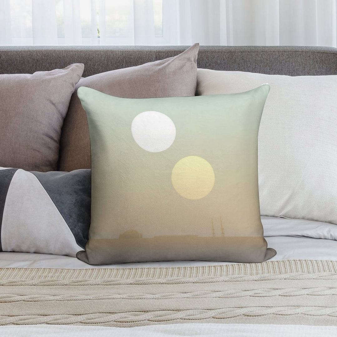 Two Suns Soft Skin-Friendly Throw Pillow