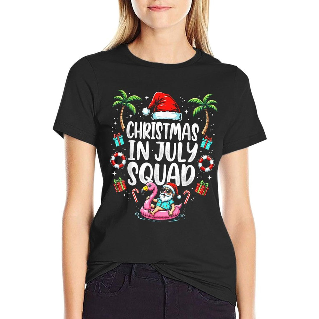 Christmas In July 2025 Squad Summer Beach Vacation Xmas Cool  Classic T-Shirt