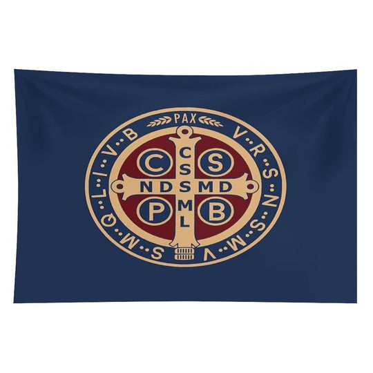 Saint Benedict Medal Tapestry