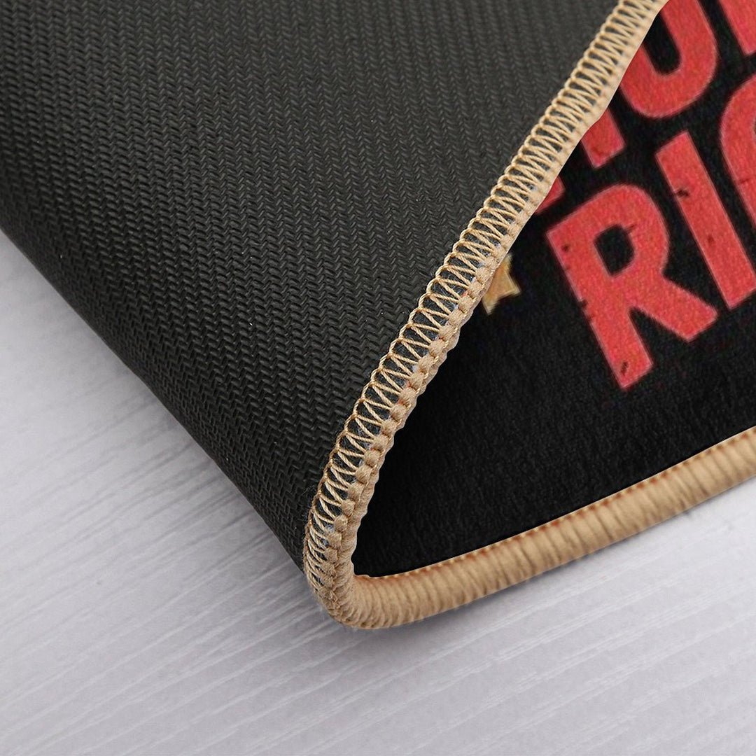 Cute Stars And Stripes And Human Rights Funny 4th Of July  High-Traffic Bath Mat